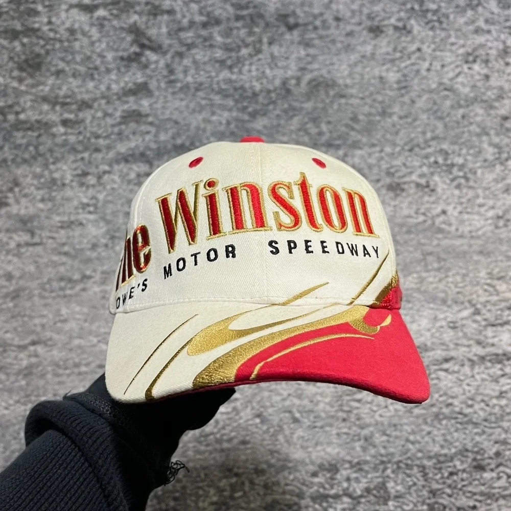 The Winston Lowe's Motor Speedway Snapback Hat Winston Racing NASCAR Adjustable